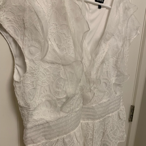 White Ruffle Top - Picture 3 of 3